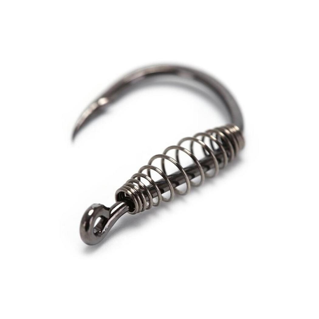 Stainless Steel Spring Barbed Fishing Hooks Fishing Tackle Accessories O041 02